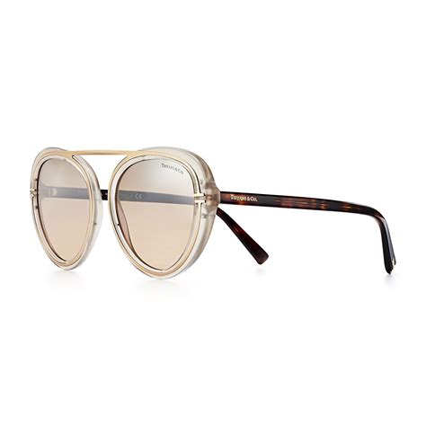 tiffany t round sunglasses on people|Tiffany T round sunglasses in silver.